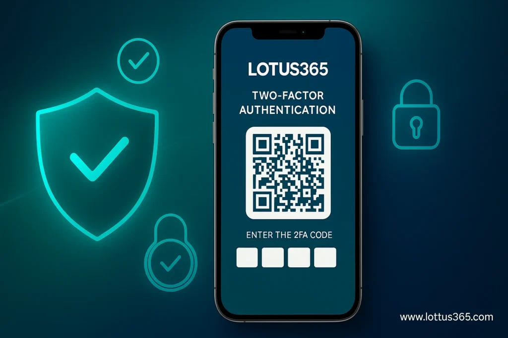 Two-factor authentication setup for Lotus365 login security